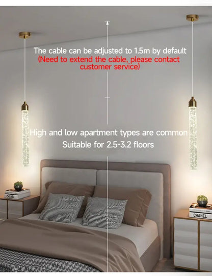 Decorbites modern crystal pendant light with gold fixtures features gold-toned crystal pendant lights hanging from ceiling