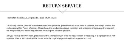 Return service policy document for decorbites™ modern hanging glass vase detailing terms for hanging glass vase returns