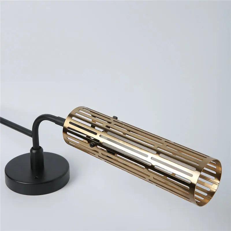 Modern LED Wall Sconce with Gold Accents