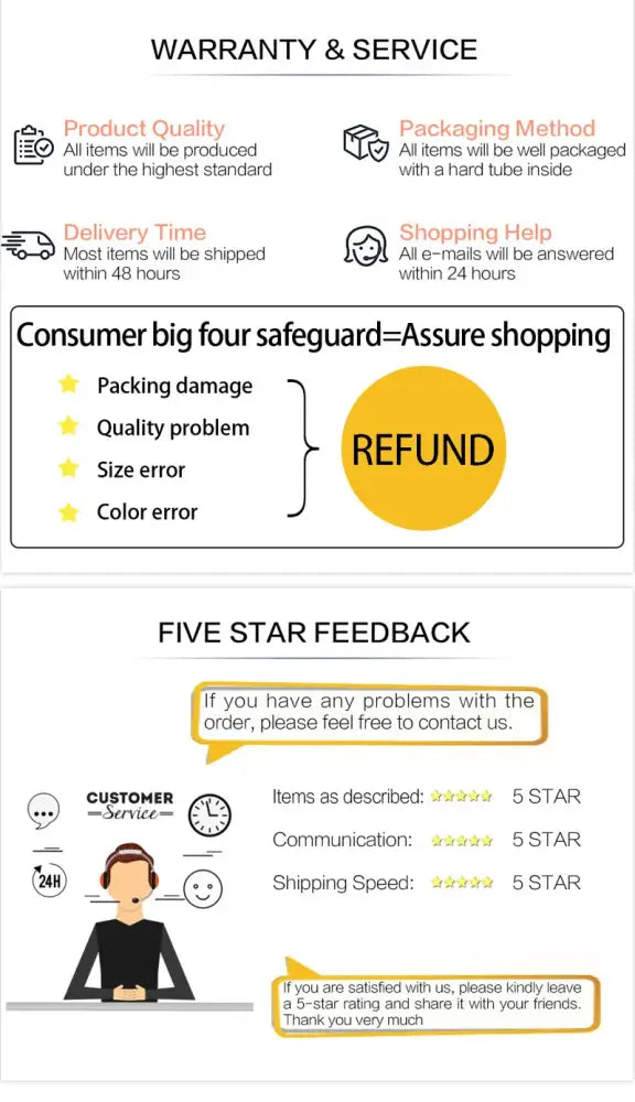 Customer service and warranty page for DecorBites™ nordic flower vase with quality assurance and delivery details