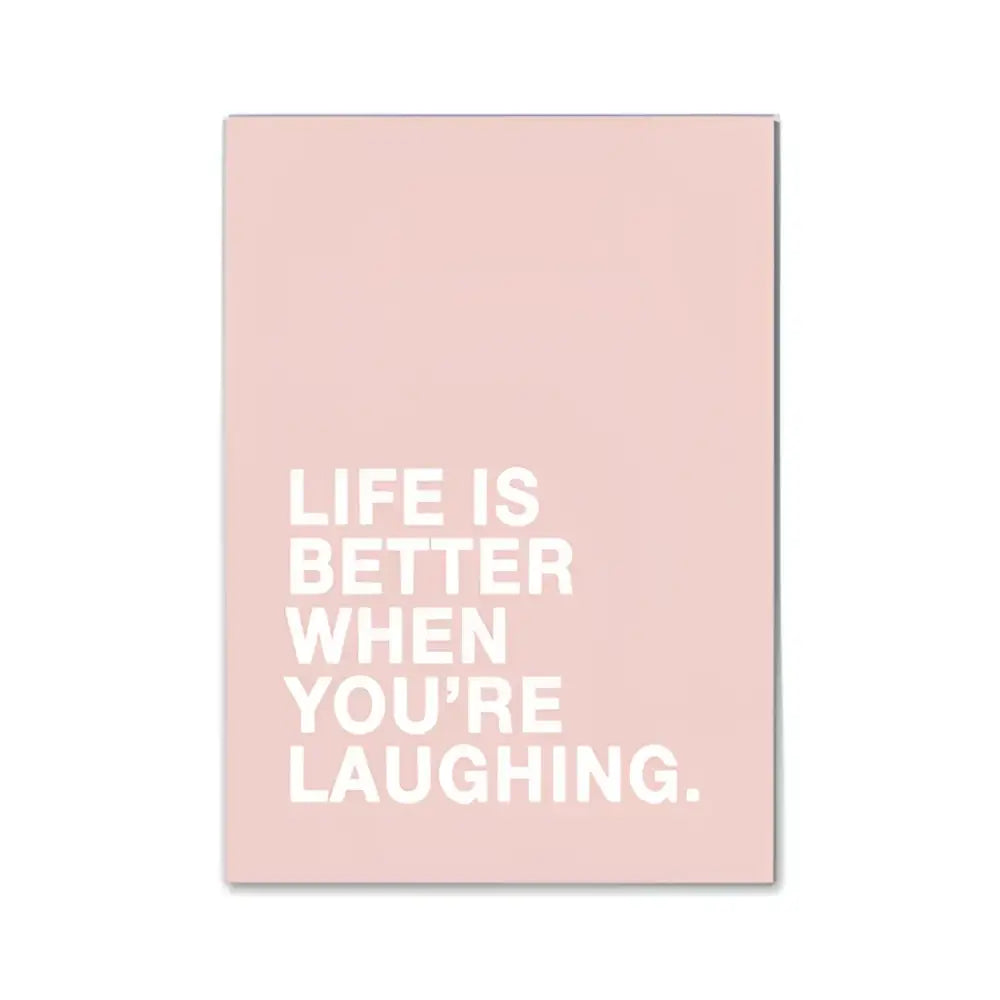DecorBites pink aesthetic wall art poster with white text for modern room decor featuring an inspirational quote