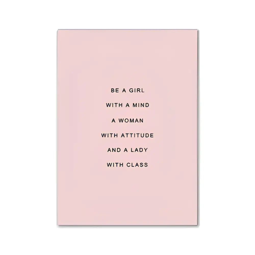 DecorBites pink aesthetic wall art print with black motivational text for girls bedroom wall art decor