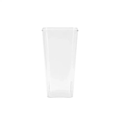 Clear plastic tumbler with rectangular shape and tapered sides from decorbites shatterproof clear acrylic cylinder vase