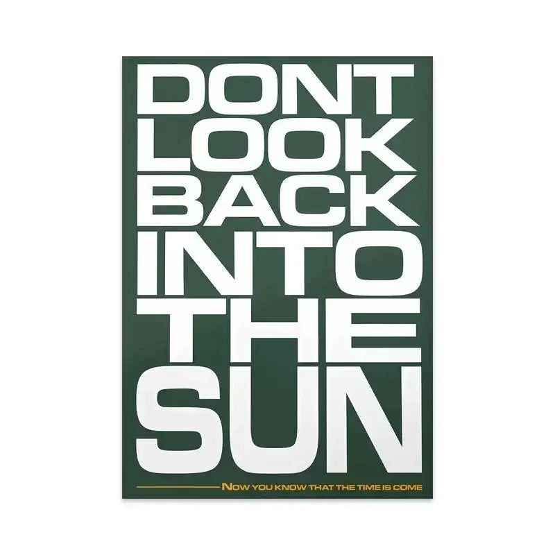 Dark green rectangular decorbites™ singer harris styles lyrics art poster with bold white and gold styles lyrics text