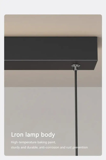Decorbites™ sleek wavy pendant lights with black iron body and high-temperature baked paint finish for dining room