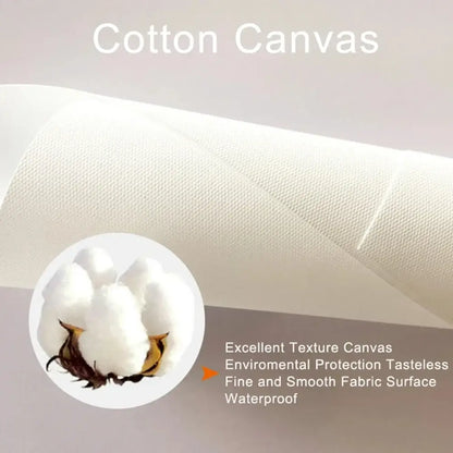 White cotton canvas fabric with smooth texture and waterproof finish for spiderman watercolor canvas poster decorbites