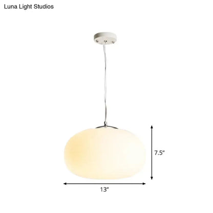 Decorbites™ stylish nordica pendant light with frosted opal glass globe and chrome accents ideal for office and kitchen