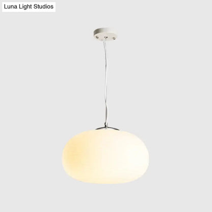 Decorbites™ stylish nordica pendant light with frosted opal glass globe and chrome finish for office and kitchen island
