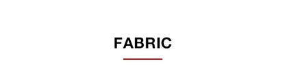 Decorbites vintage anatomy canvas print featuring the word fabric in bold black uppercase with red underline
