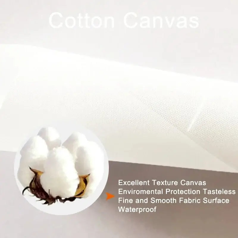 White cotton canvas fabric with fine smooth texture and waterproof qualities for decorbites vintage pink cartoon posters