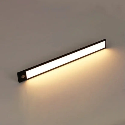 DecorBites™ wireless under cabinet lighting with black frame led strip and warm white illumination for kitchen units