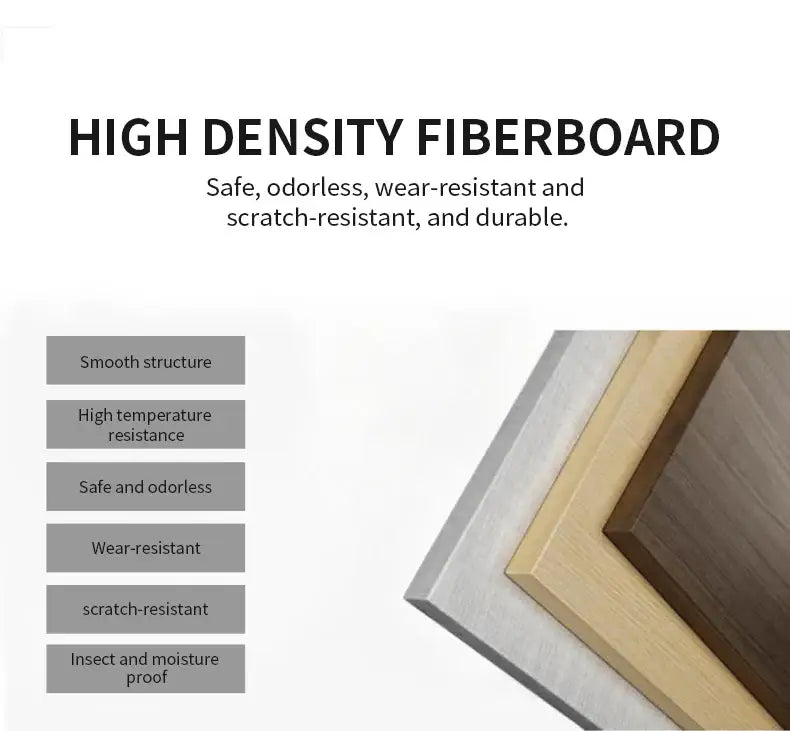 Stacked high density fiberboard panels in silver light wood and dark brown finishes for decorbites™ wooden flower plant stand shelf