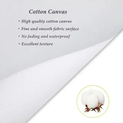 White cotton canvas with fine smooth surface for waterproof large decorbites yayoi kusama flower art poster print