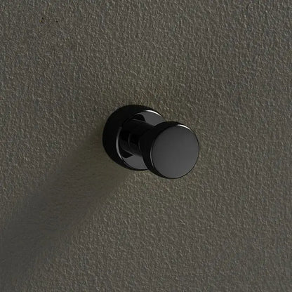 Black matte-finish wall-mounted robe hook with sleek modern design for decorbites brass wall mount towel holder