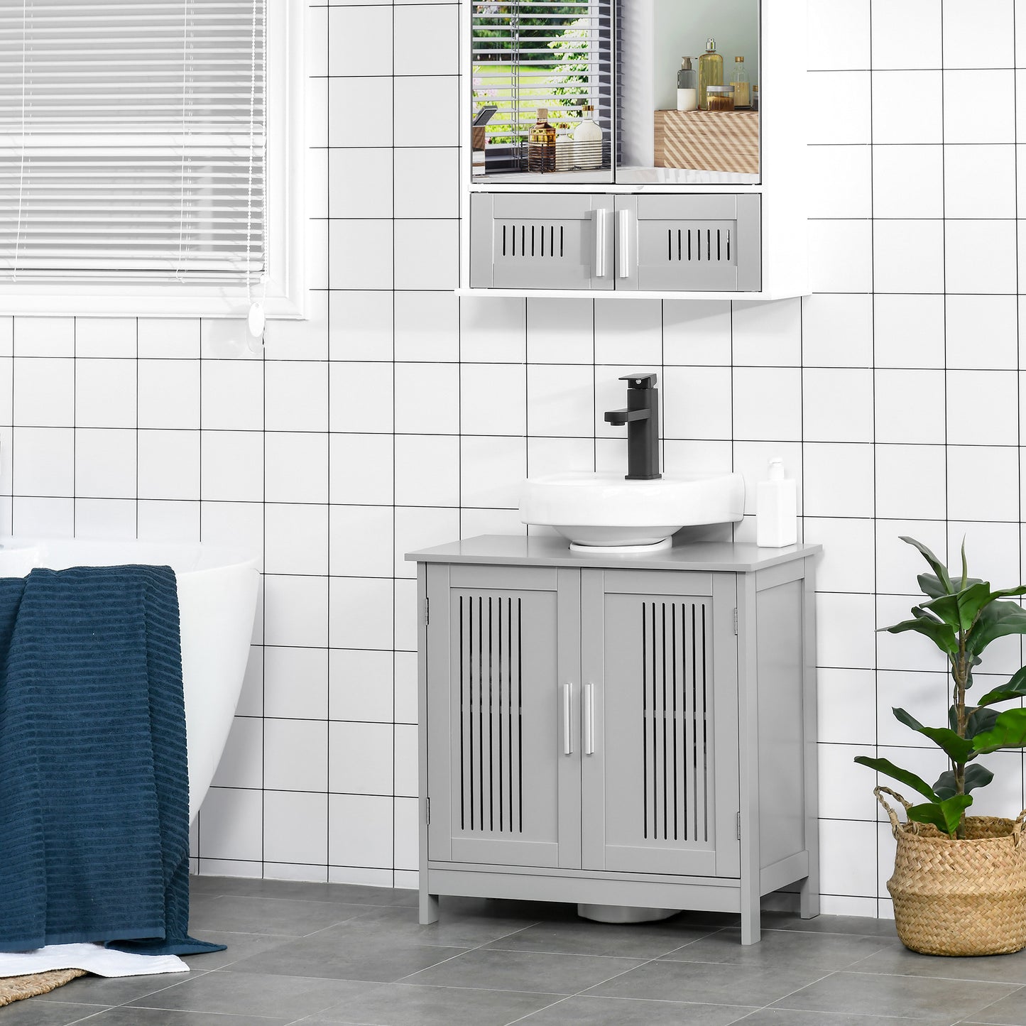 Unterschrank-Podest-Speicher-Badregal