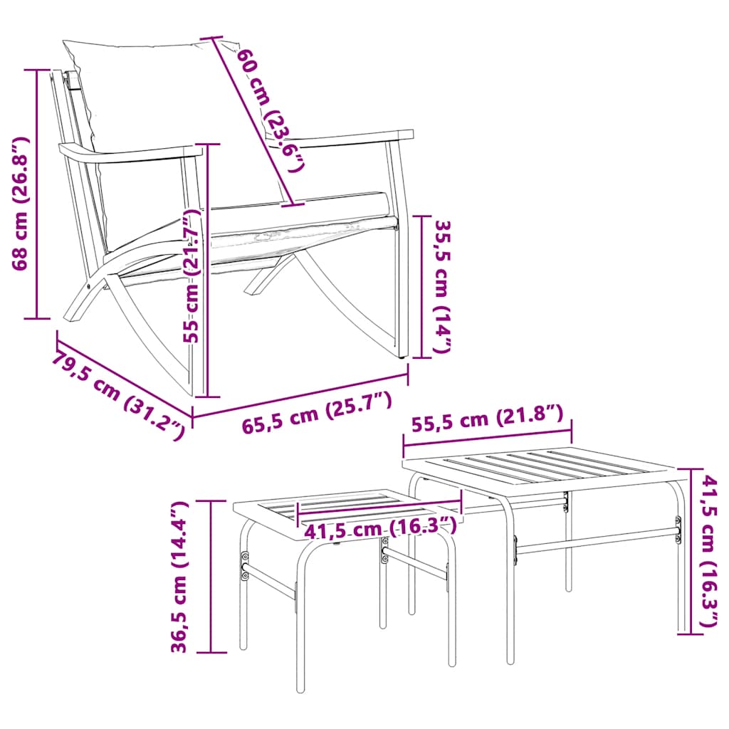 Teak Garden Lounge Set