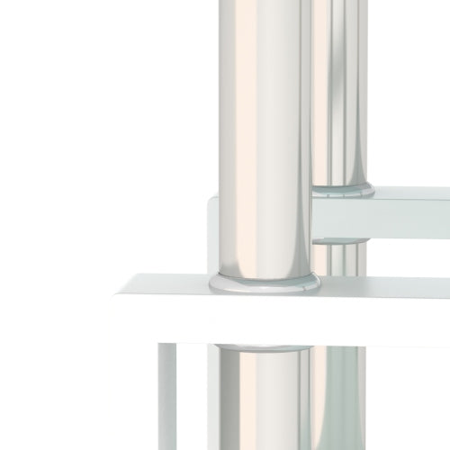 White Glass Square Tables
