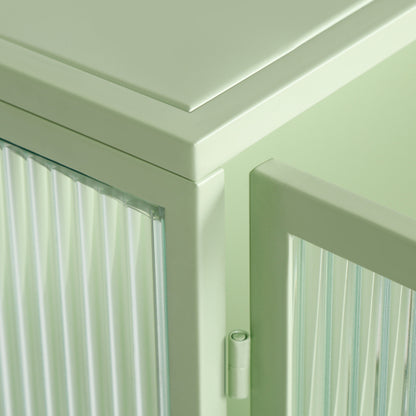 Moderne Doppeltür-Wandablage mit Glastür und drei Ebenen Stauraum für Eingangsbereich, Wohnzimmer, Badezimmer, Esszimmer, Minzgrün Nicht verfügbar Plattformen- Temu