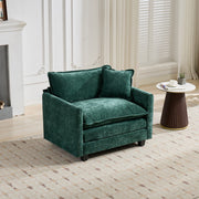 Green Chenille Sectional Sofa