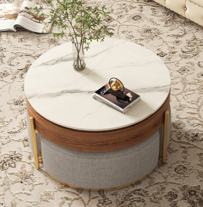 Black Extendable Nesting Table