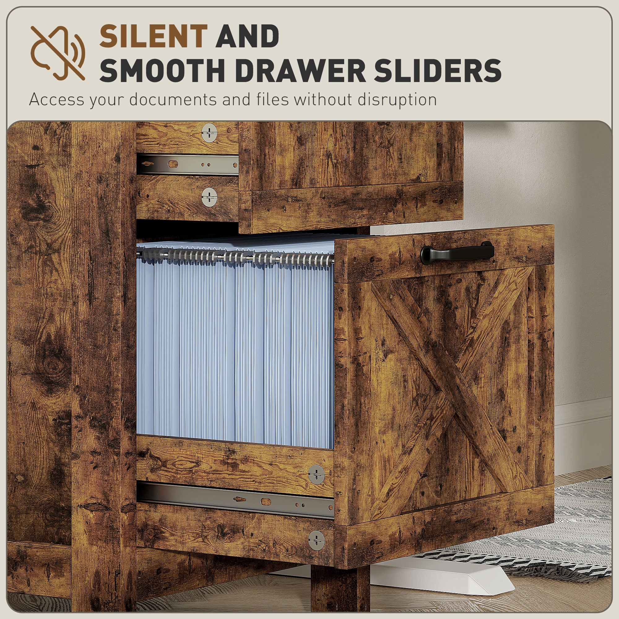 Rustic Farmhouse File Cabinet