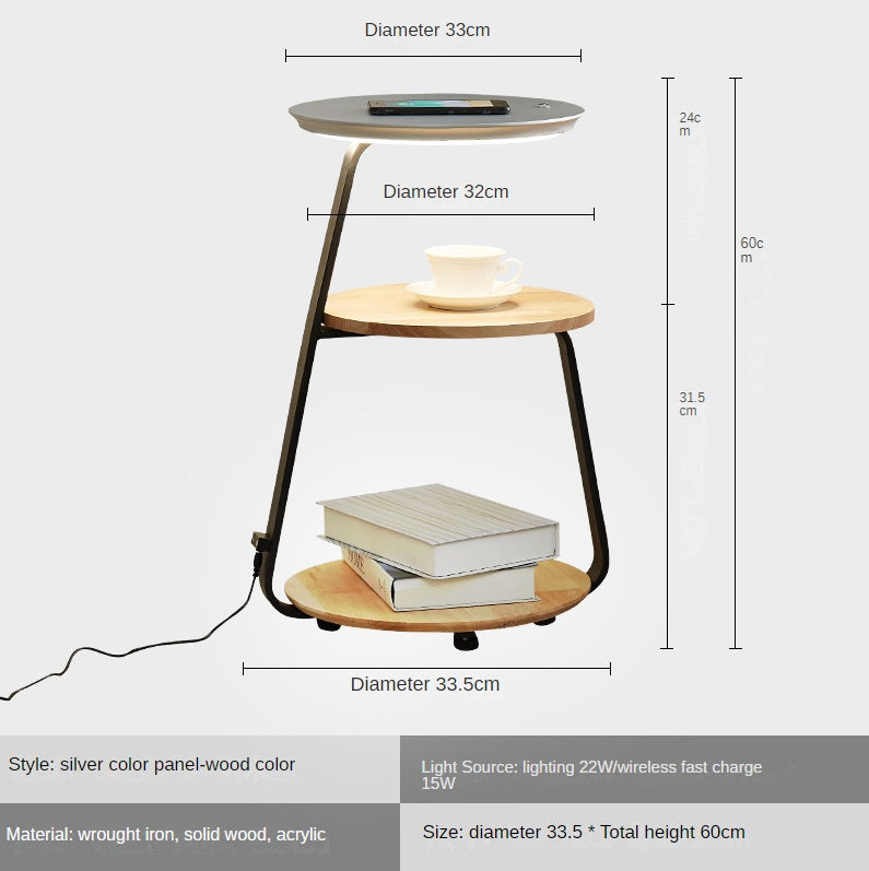 Walnut Floor Lamp