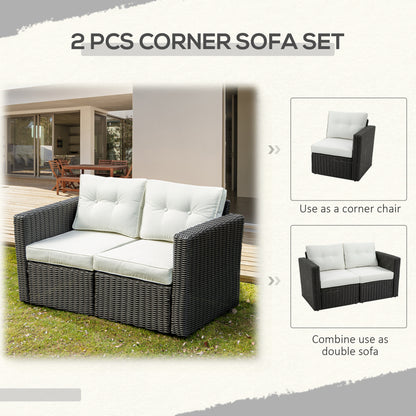 2-teiliges Patio-Ecksofa-Set