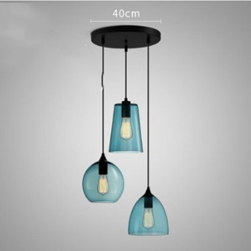 Glass Minimalist Bar Chandelier