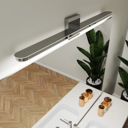 Moderne LED-Spiegelleuchten für das Badezimmer 32 Zoll 16 W Tageslichtweiß Chrom Leuchten Badezimmerleuchten über dem Spiegel Spiegelbeleuchtung Leuchten Spiegellicht