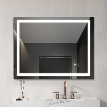LED-Badspiegel mit Touch-Tastensteuerung