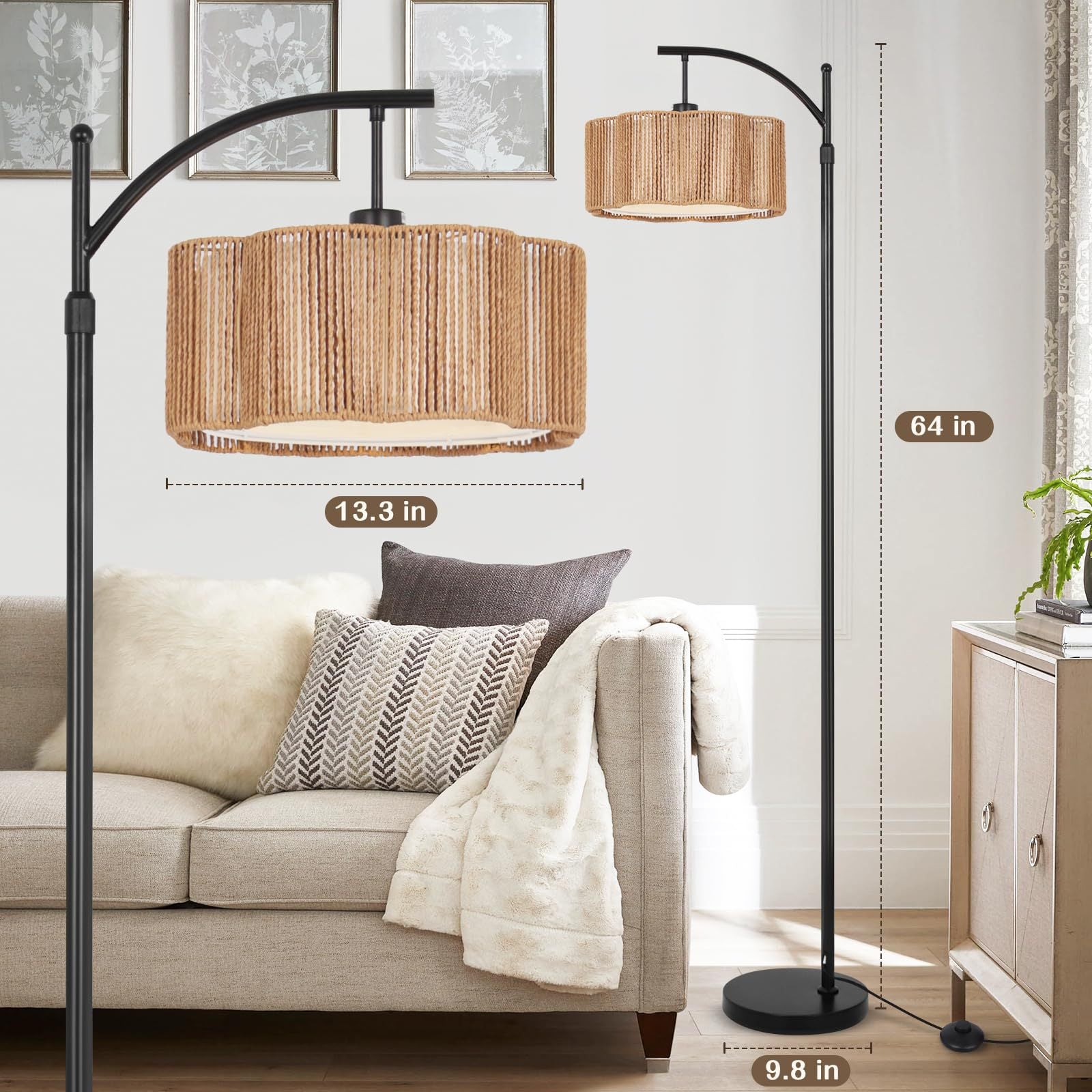 Einfache Mode-Persönlichkeits-Wohnzimmer-Stehlampe