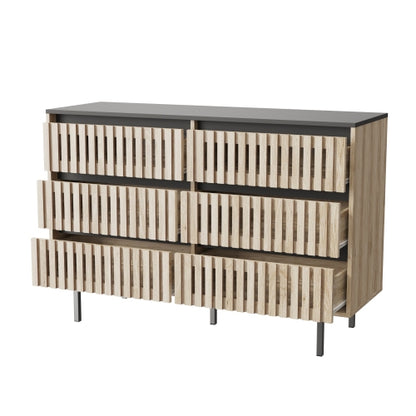 Bedroom Storage Cabinet With Six Drawers