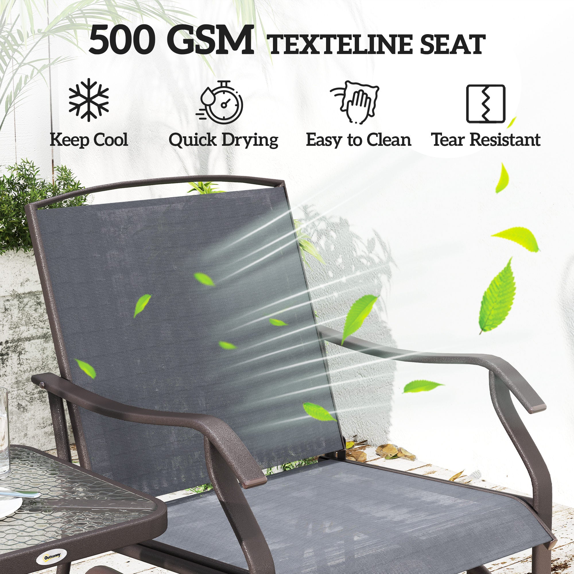 Outdoor Glider Bistro Set