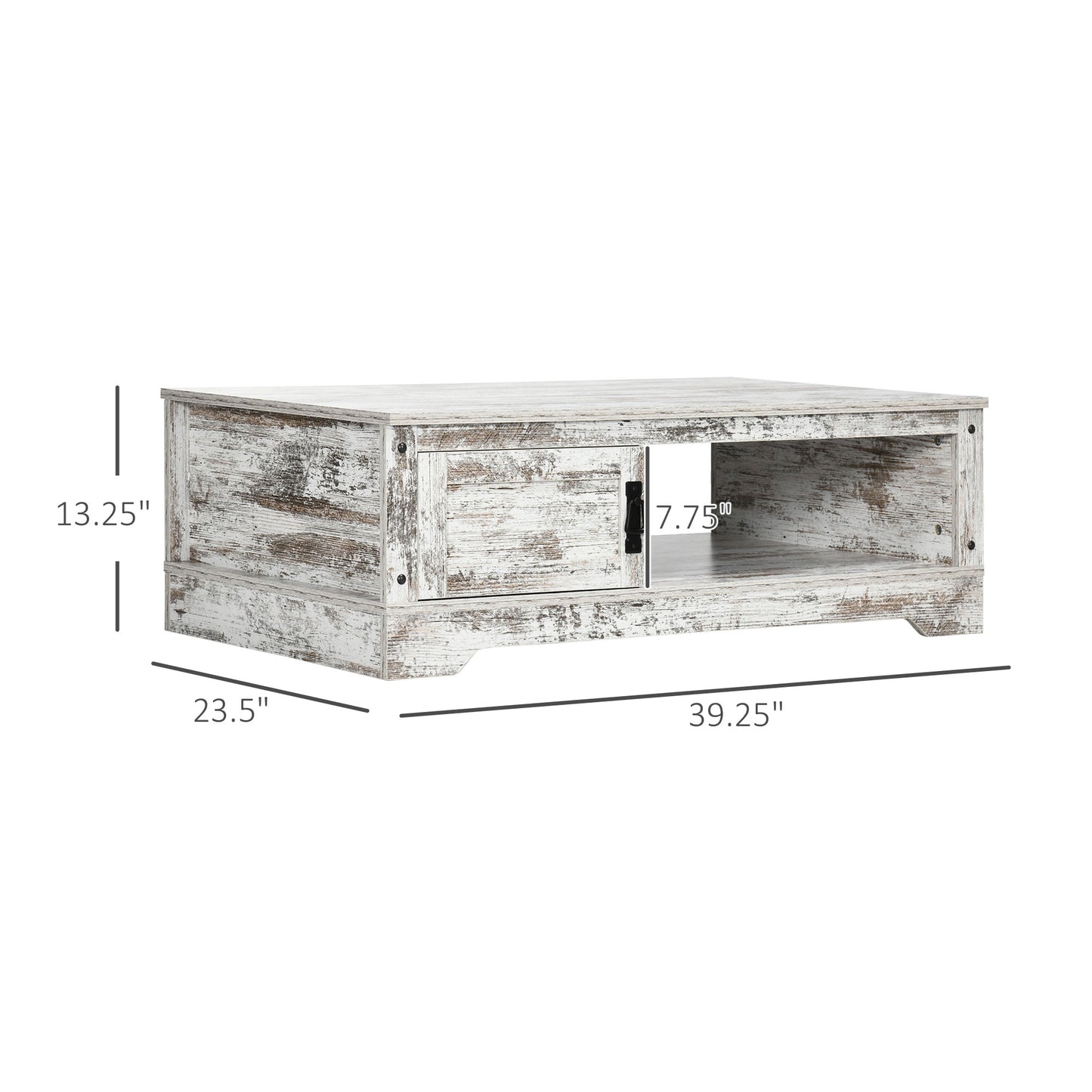 Rustic Coffee Table with Storage