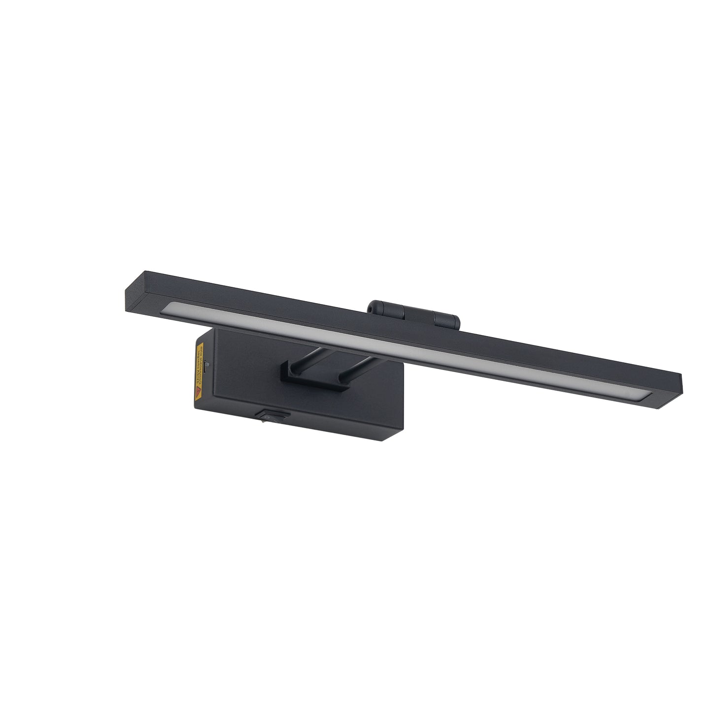 Bildbeleuchtung batteriebetrieben mit Fernbedienung, LED-Schwarz-Kunstlichter für Gemälde, wiederaufladbar, dimmbar und mit Timer, 16-Zoll-Wandleuchte für Kunstgemäldegalerie, verstellbarer Schwingarm für Ausstellungen