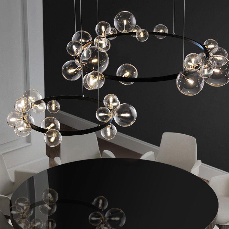 Schlafzimmer Lampe Esszimmer Glas Kugel Kronleuchter