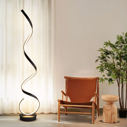 Wohnzimmer-Sofa Einfache Spirallinie Wellen Stehlampe