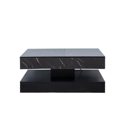 6.93IN High LED Coffee Table,Modern Coffee Table For Living Room,Living Room Tables,Large Living Room Furniture,LED Lights