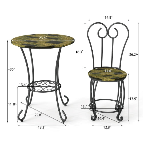 Round Coffee Table Set