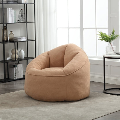 Bettwäsche Bohne Bag Sofa Stuhl Hochdruck-Schaum Bohne Bag Stuhl Material mit gepolstertem Schaum-Polster Komprimierter Bohne Bag mit Fußstütze