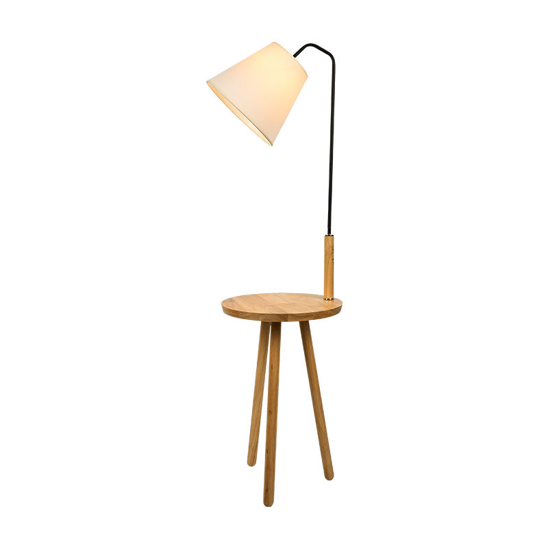 Wooden Vertical Floor Lamp