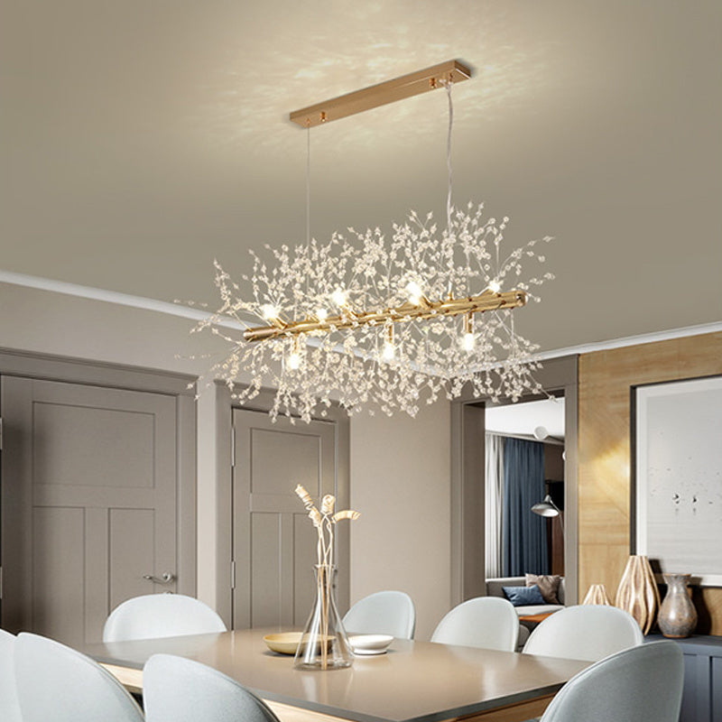 Löwenzahn-Kristall-Leuchter Restaurant Schlafzimmer Bekleidungsgeschäft Beleuchtung