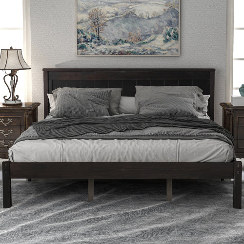 Espresso Queen Platform Bed