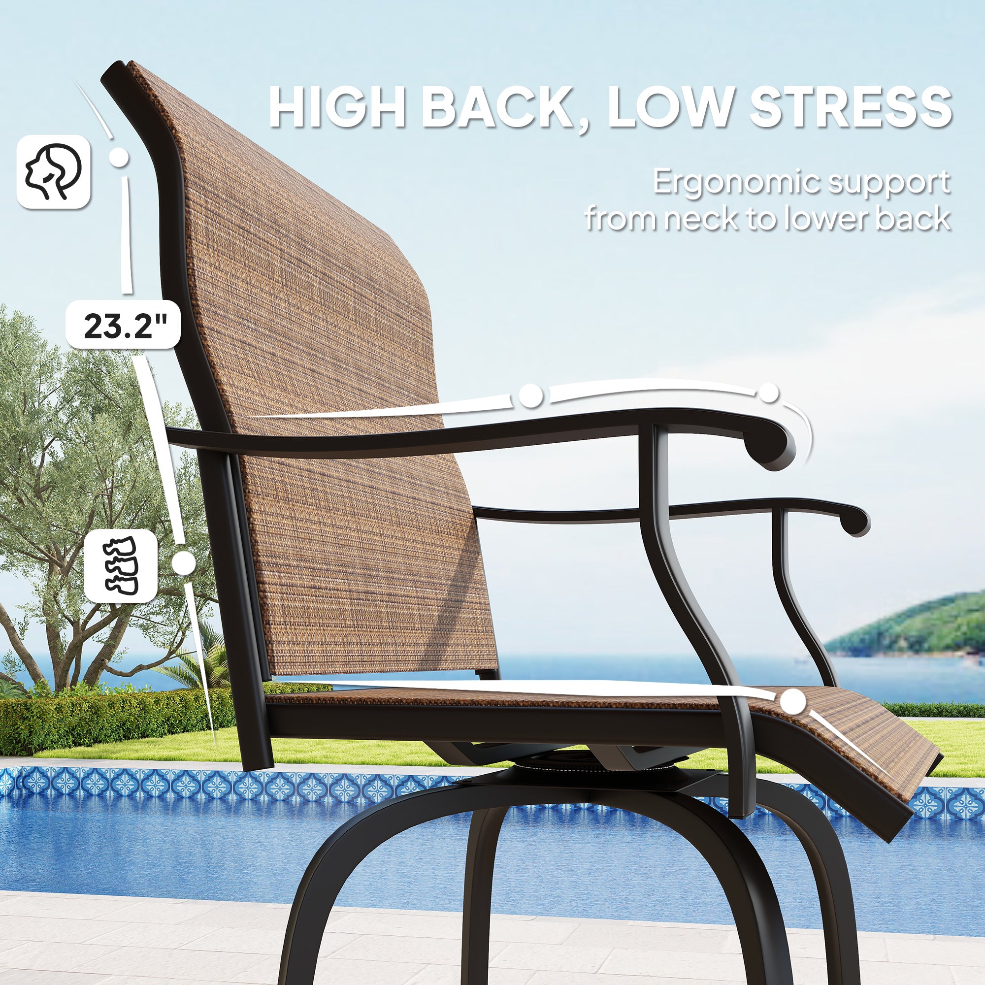 Steel Swivel Bar Stools