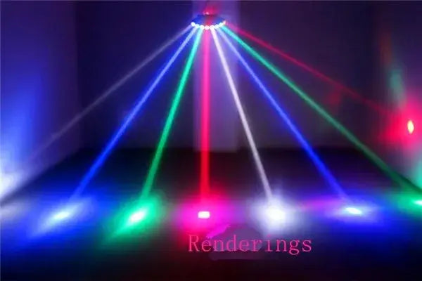 Eight eyes led rgbw beam stage light emitting vibrant red green blue and white beams for party room effect