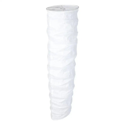 Elegant column floor lamp with white translucent ribbed fabric lampshade and metallic rim for living room decorbites elegant column