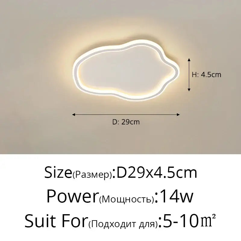 Elegant master bedroom chandelier modern white cloud led light with sleek outline and warm glow by decorbites elegant master