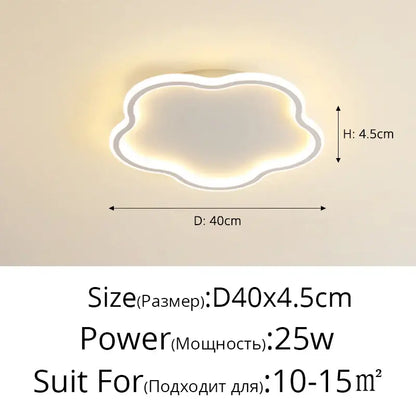 A modern white cloud led master bedroom chandelier with sleek frame and soft glowing illumination by decorbites elegant master