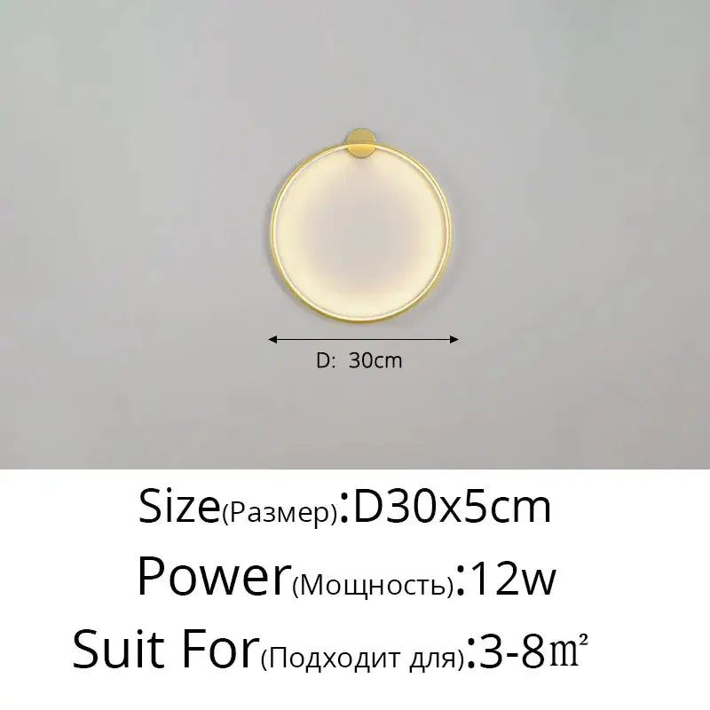 Elegant round wall gold sconces with a metallic frame and warm white diffused light for bedroom decorbites wall sconces