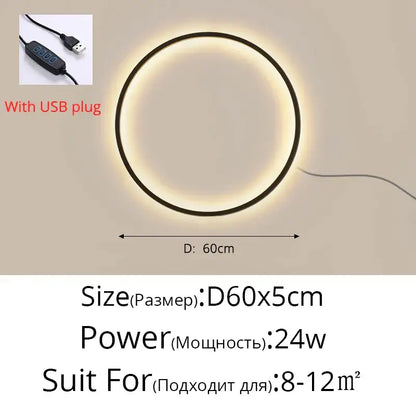 Circular led wall sconces with sleek black frame and warm glow for decorbites elegant round indoor bedroom lighting